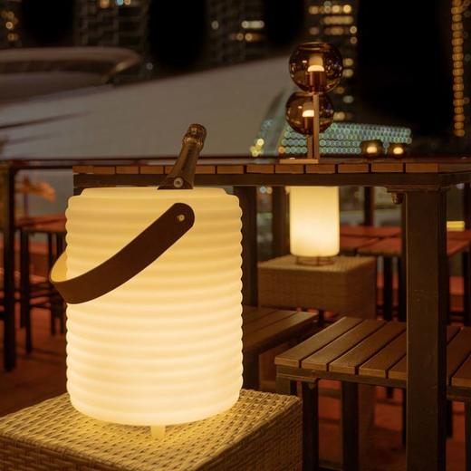 华十乐创意灯具户外露营聚会北欧花瓶装饰摆件冰桶蓝牙音箱-仕女 商品图0