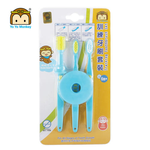 九洲基店-Yo Yo Monkey训练牙刷套装MS926# 商品图0