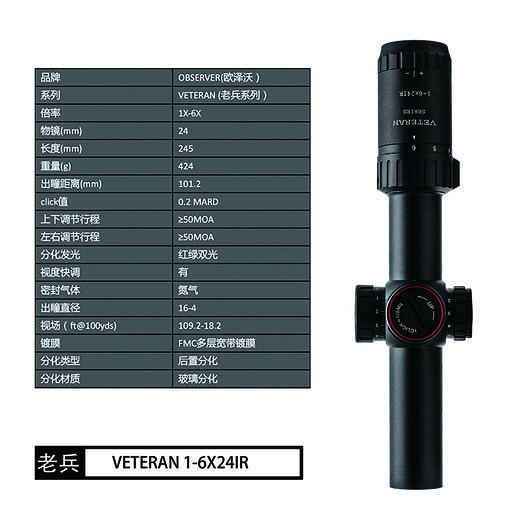 OBSERVER/老兵速瞄欧泽沃系列单筒望远镜 商品图1