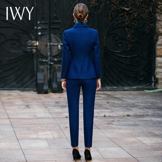IWY/秋冬羊毛西装套装高端女装新款女高级感职业装气质工作西服CP1705 商品图3