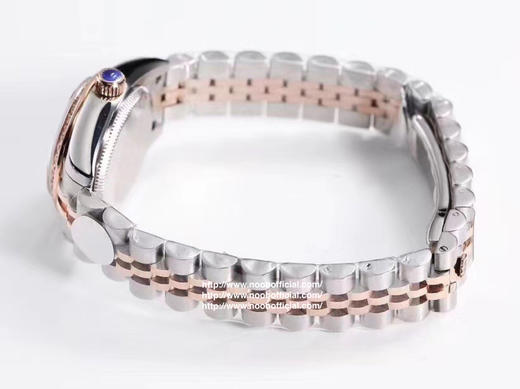 NOOB出品，女装日志型28㎜日志型279174-0009 ①：女装日志型的蚝式表壳是坚固优雅、美比例的典范。采用316L不锈钢来锻造不锈钢腕表表壳，具备高抗腐蚀性。 商品图13