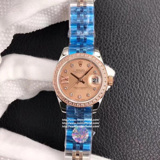 NOOB出品，女装日志型28㎜日志型279174-0009 ①：女装日志型的蚝式表壳是坚固优雅、美比例的典范。采用316L不锈钢来锻造不锈钢腕表表壳，具备高抗腐蚀性。 商品图7