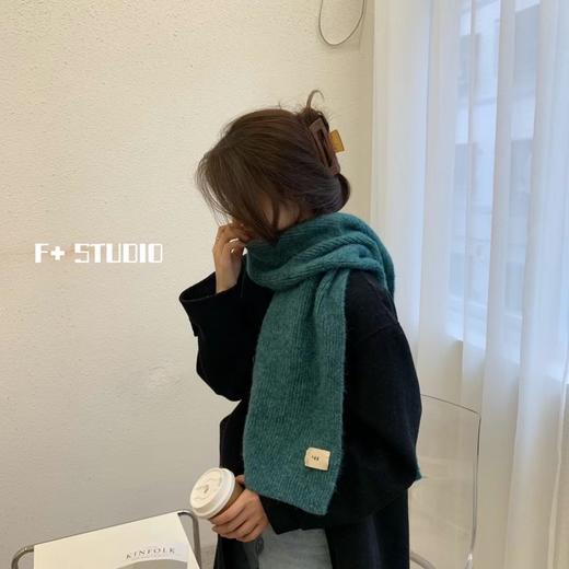 【限时折扣】纯色egg针织柔软毛绒围巾100-135CM 商品图2