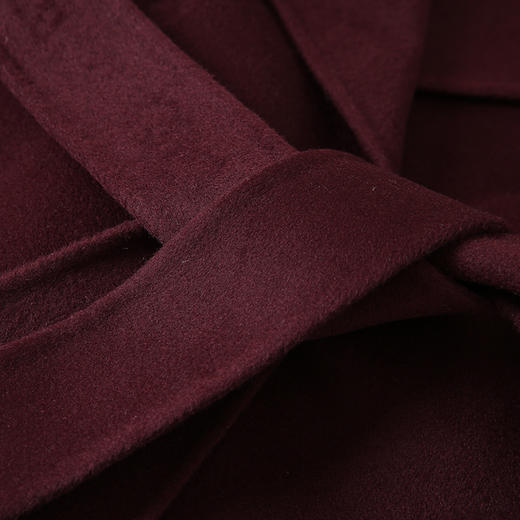 EITIE爱特爱冬季新款气质翻领束腰显瘦长款大衣外套7214904 商品图7