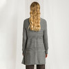 Famecoco范可儿灰色半高领毛衣女秋冬慵懒羊毛针织衫开叉套头上衣F188DB030 商品缩略图2