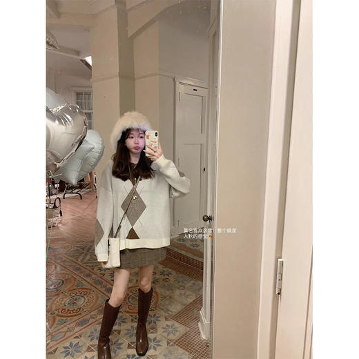 金蘑菇菇 波特兰咖啡馆 / 松弛感ins博主系 宽松百搭休闲白牛仔裤 商品图3