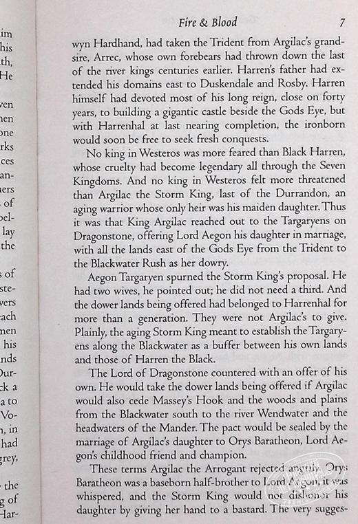 预售 【中商原版】冰与火之歌前传 火与血 英文原版 Fire and Blood Song of Ice and Fire George R R Martin 商品图7