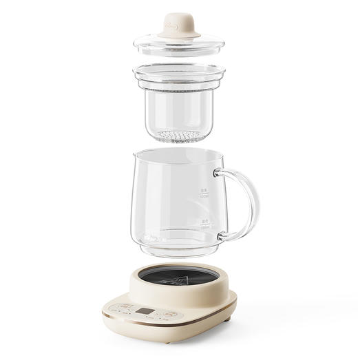 【小程序】小熊养生壶 YSH-D04C6 米黄 玻璃杯+玻璃内胆 商品图10