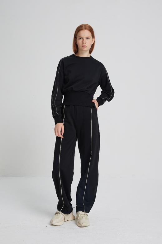 侧拉链收腰卫衣 商品图0