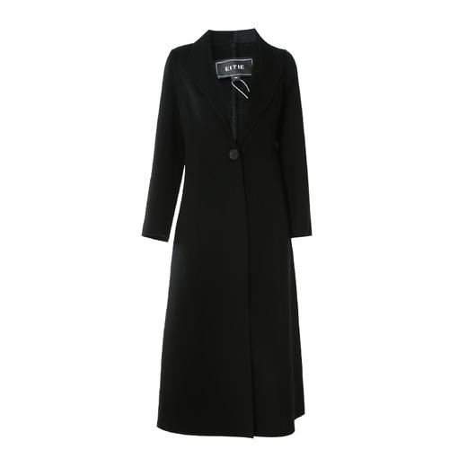 EITIE爱特爱冬季新款气质修身纯羊毛毛呢外套女纯色V领大衣6814533 商品图11