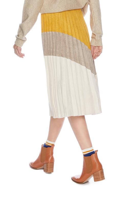 LA Collection 拼色百褶半身裙 4886 商品图1