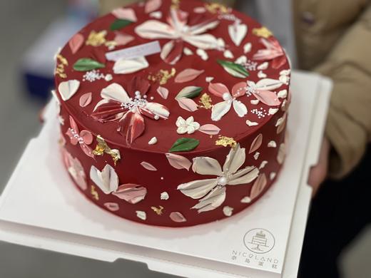 复古红系刮刀花 商品图0