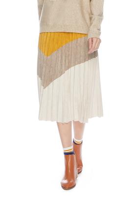 LA Collection 拼色百褶半身裙 4886