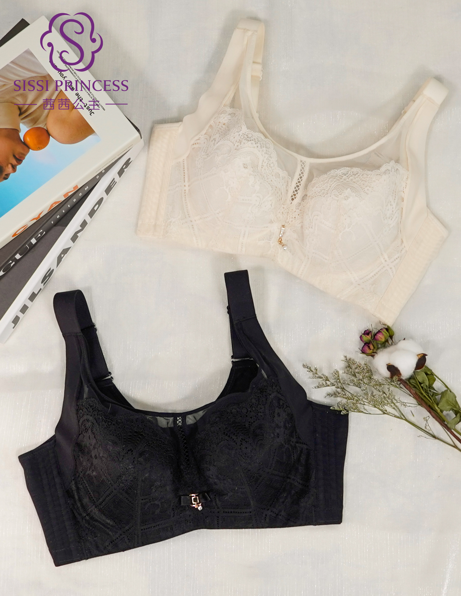 小胸显大 中胸聚拢 收副乳 风光旖旎调整型文胸