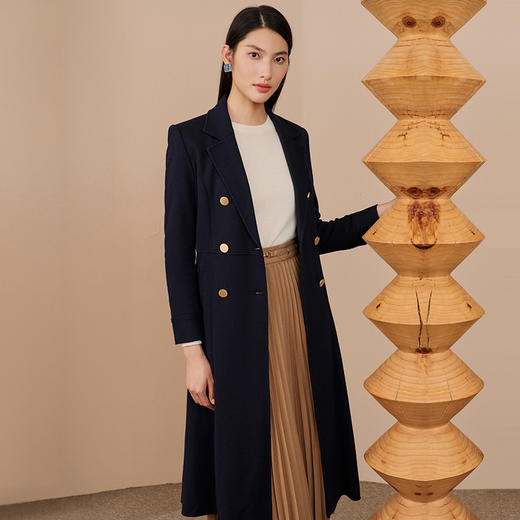 EITIE爱特爱冬季新款收腰显瘦中长款外套6804503 商品图1