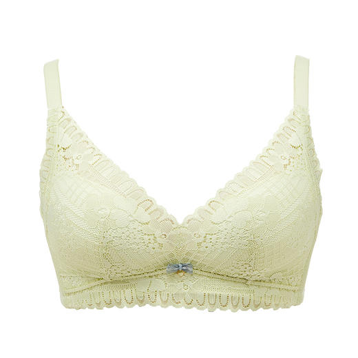 都市丽人自然舒适常规内衣A中厚3/4杯蕾丝文胸三排树脂胶圈LB3AA1 商品图8
