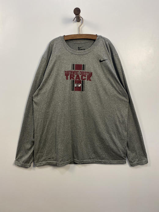 NIKE 耐克 西南基督学校 田径队 The NIKE TEE 长袖T恤 _SLT(XL) 商品图1