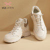 信诺真皮加绒高帮鞋2022新款冬季小白鞋韩版短靴运动休闲女士棉鞋X2M203622 商品缩略图1