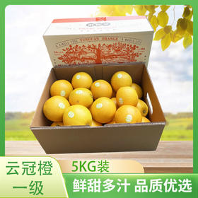 【一级】云冠橙一级5kg（15元运费，下单请提前咨询是否收货地能发货）