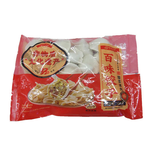 百味心饺酸菜猪肉饺子500g 商品图0