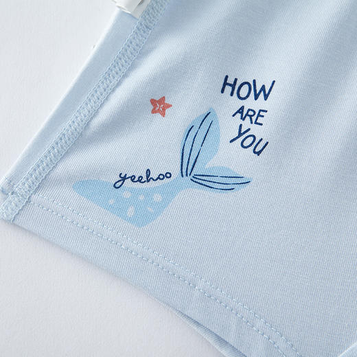 【亲肤舒麻】英氏儿童内裤舒麻四角裤男女宝宝透气平角裤2件装春夏款 商品图5