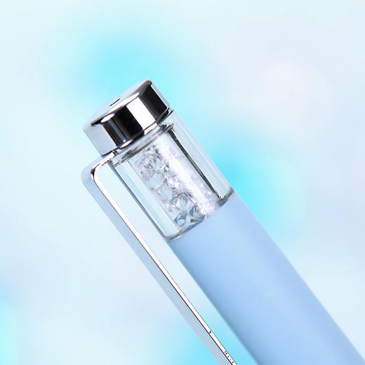 齐心 GP387 拔帽水晶笔 弹簧子弹头0.5mm 匹配笔芯R915 商品图2