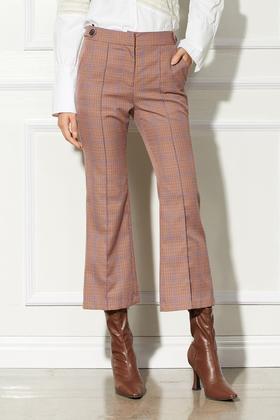 AVA 千鸟格修身长裤 5613