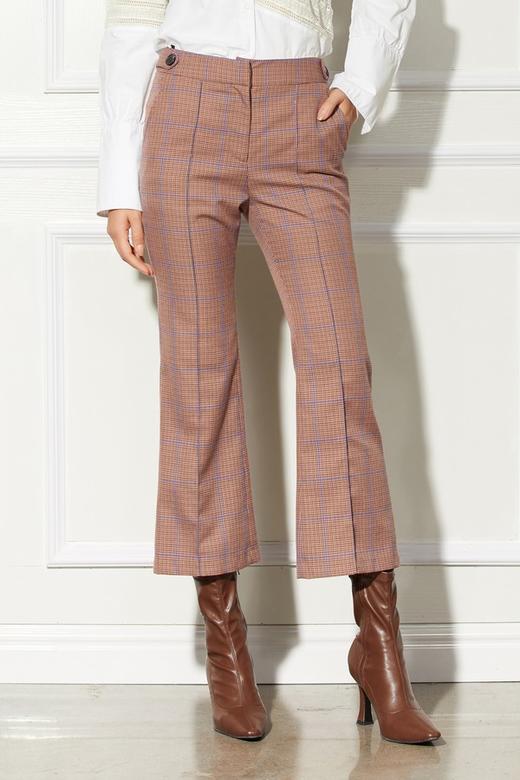 AVA 千鸟格修身长裤 5613 商品图0