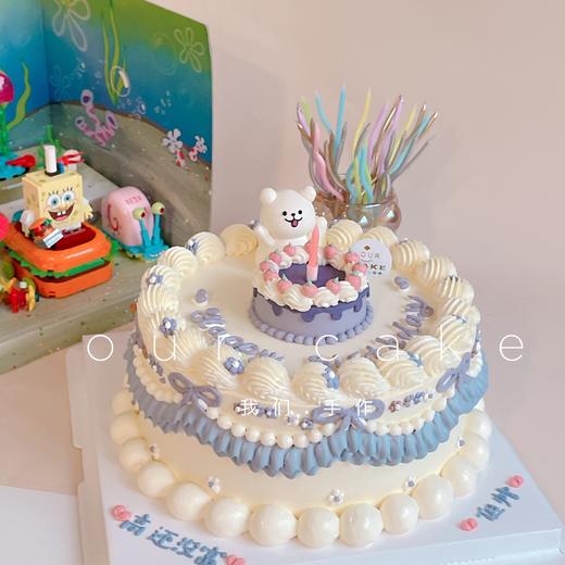 小狗熊立体小动物复古蛋糕-低糖处理无添加 商品图1