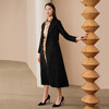 EITIE爱特爱冬季新款气质修身纯羊毛毛呢外套女纯色V领大衣6814533 商品缩略图9