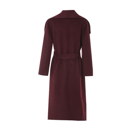 EITIE爱特爱冬季新款气质翻领束腰显瘦长款大衣外套7214904 商品图4