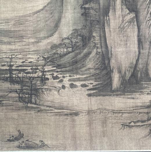 【定制书画】（北宋）许道宁《秋江渔艇图（高头渔父卷）》绢本 手卷  馆藏书画高仿复制艺术品（付款后28天内发货） 商品图1