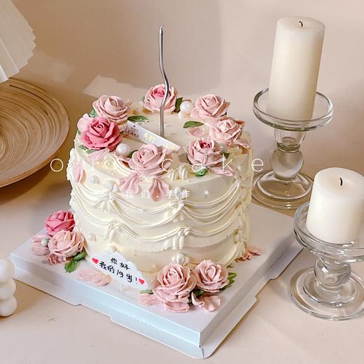韩式裱花送女生女士蛋糕-低糖处理无添加 商品图1