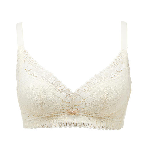 都市丽人自然舒适常规内衣A中厚3/4杯蕾丝文胸三排树脂胶圈LB3AA1 商品图6