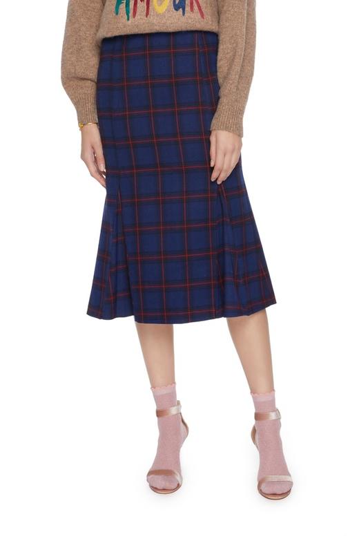 NOIR 格纹鱼尾半身裙 5094 商品图0