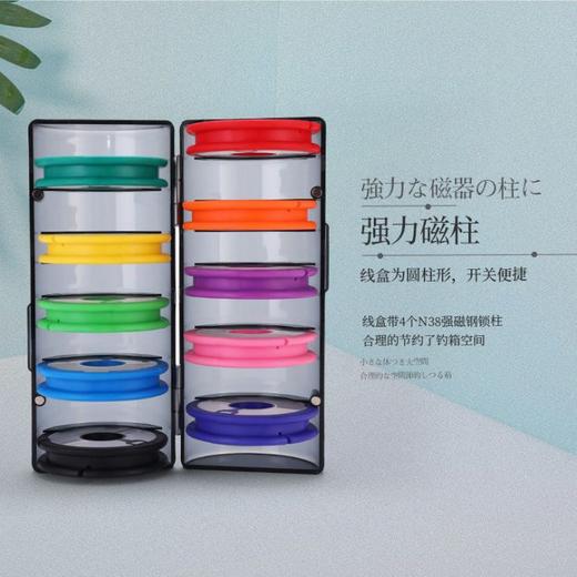 小身材 大空间 彩虹硅胶主线轴主线盒大线轴线组盒鱼线圈钓鱼配件ccl11 商品图3