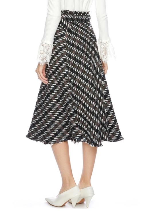 SUMMER & SAGE 条纹流苏半身裙 4818 商品图1