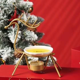 大英博物馆麋鹿系列圣诞鹿香薰蜡烛铁艺融蜡炉香氛礼盒