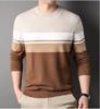 占姆士斜纹提花男士圆领针织衫套头撞色秋冬新品 商品缩略图1