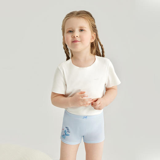 【亲肤舒麻】英氏儿童内裤舒麻四角裤男女宝宝透气平角裤2件装春夏款 商品图2