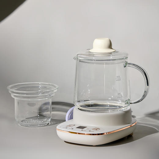 【小程序】小熊养生壶 YSH-D04C6 米黄 玻璃杯+玻璃内胆 商品图5