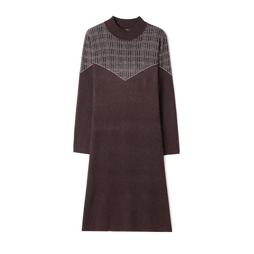 气质针织连衣裙冬季打底毛衣裙中长款内搭裙子CC-E-5260 商品图4