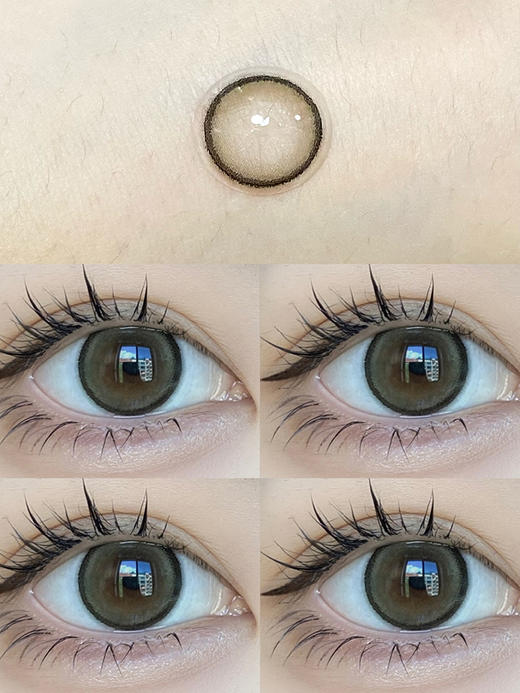 Kumicon旗下｜萌翻小鹿·鹿鹿棕日抛款&玉子茶冻｜14.2mm实际着色中等直径｜日抛  一盒十片装 商品图9