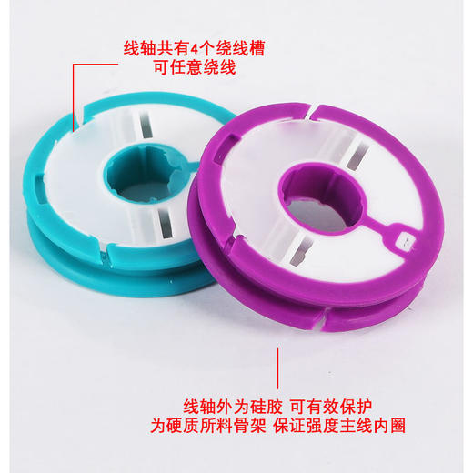 小身材 大空间 彩虹硅胶主线轴主线盒大线轴线组盒鱼线圈钓鱼配件ccl11 商品图4