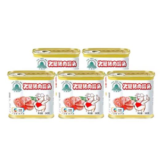 中粮天坛火腿猪肉罐头340gX5 商品图0