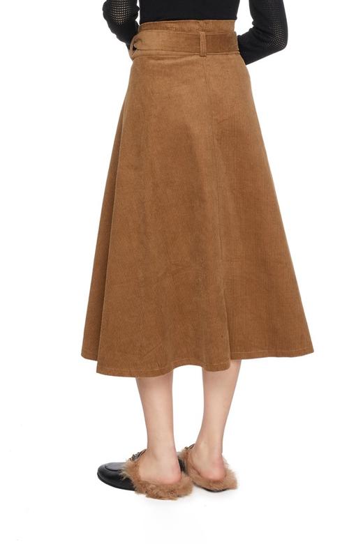 SUMMER & SAGE 灯芯绒复古半身裙 5473 商品图1