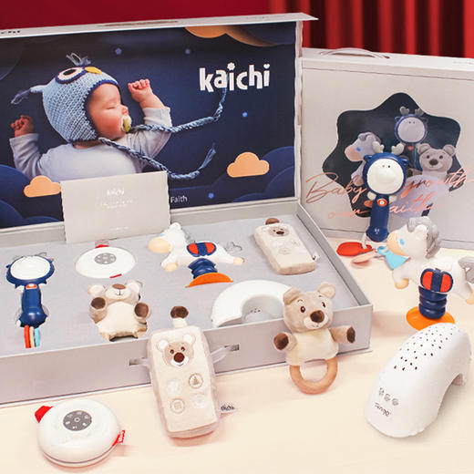 kaichi凯驰安抚玩偶安抚巾睡觉神器新生玩具宝宝哄睡婴儿礼盒 商品图0