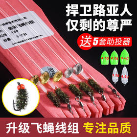 绑好不伤线 瓜子亮片套装翘嘴白条马口鲫鱼饵飞蝇钩助投器路亚假饵ccl15