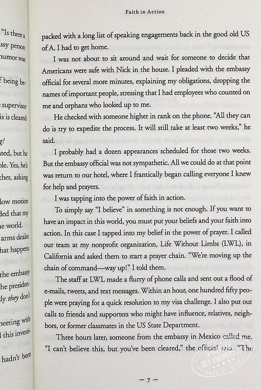 【中商原版】永不止步 Unstoppable 英文原版 Nick Vujicic 尼克 胡哲 势不可挡 人生不设限 姊妹篇 豆瓣高分推荐 商品图7