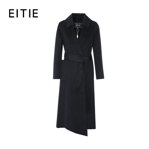 EITIE爱特爱冬季新款气质翻领中长款大衣外套7214925 商品图6